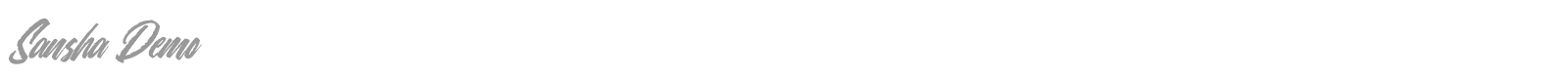 Sansha font preview